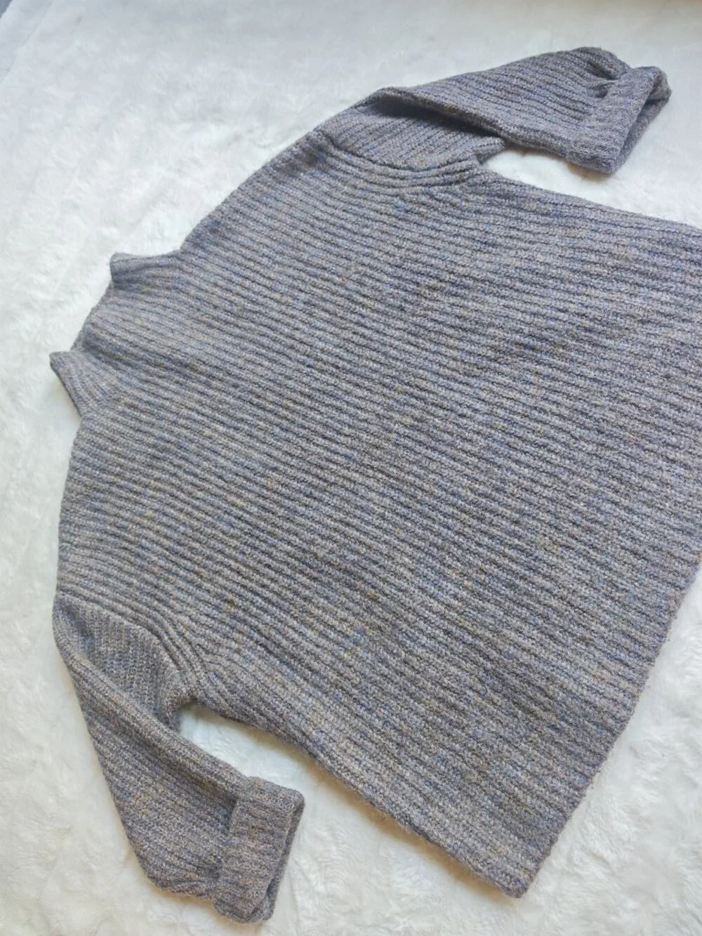 Free People Opal Rollneck Chunky Shaker Knit Sweater Size S Cozy Oversized Mock